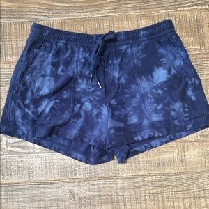 Athleta Tie-Dye Navy Women’s Lounge Shorts